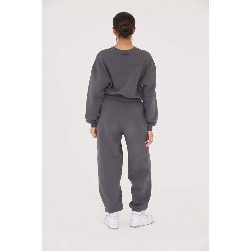 Dark grey oversized joggers shop