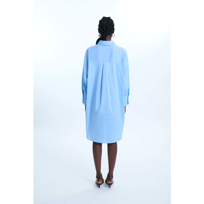 Oversized Plain Shirt Pale Blue image