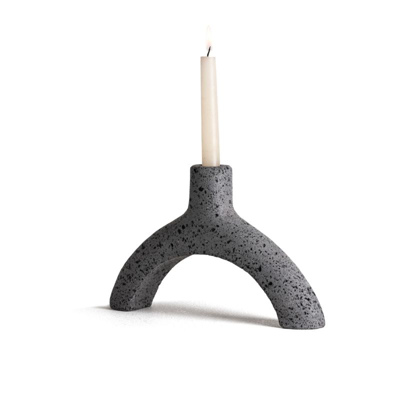 Wishbone Lava Stone Candle Holder image