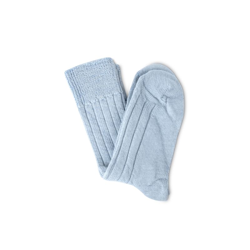 Luxury Lounge Socks In Alpaca - Light Blue image