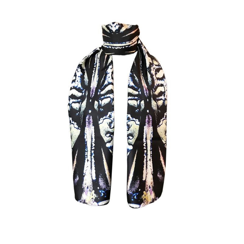 Beetle Shell & Oil Small Silk Scarf image