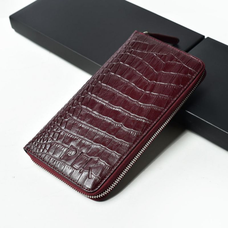 Unisex Leather Wallet - Burgundy image