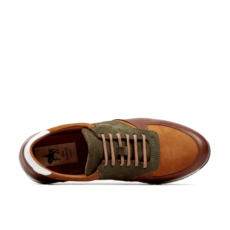 brown designer sneakers