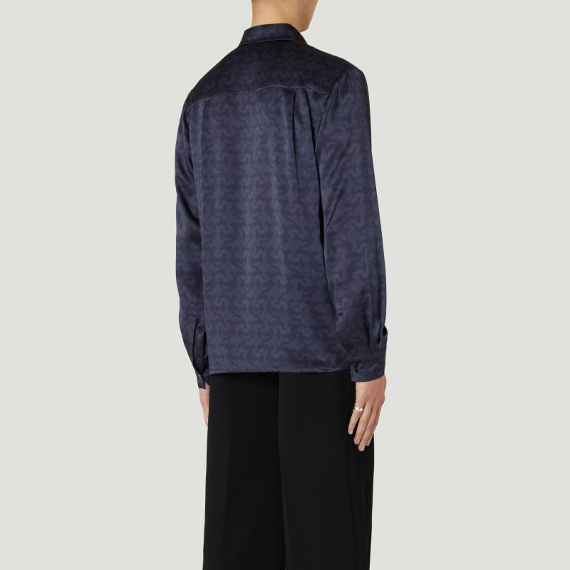 Resort Cloud Mulberry Silk Shirt Inkling image