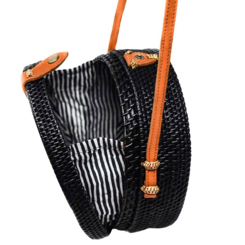 Iris Rattan Clasp Bag image