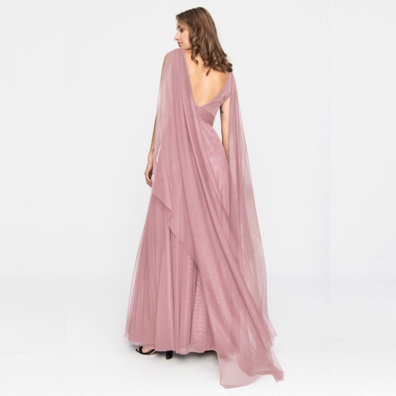 Tulle Evening Gown Dusty Pink image