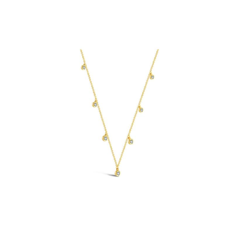 18K Yellow Gold By The Yard Diamond Necklace image