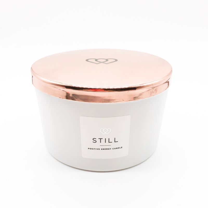 Total Luxury Engraved Rose Gold Tone Large Candle Lid image