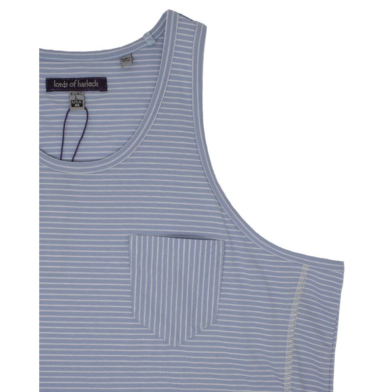 Tristan Tank Sky & White Stripe image