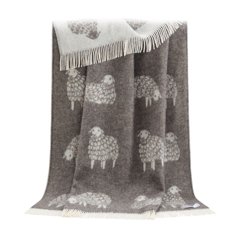 Dark Brown Sheep Mima Throw image