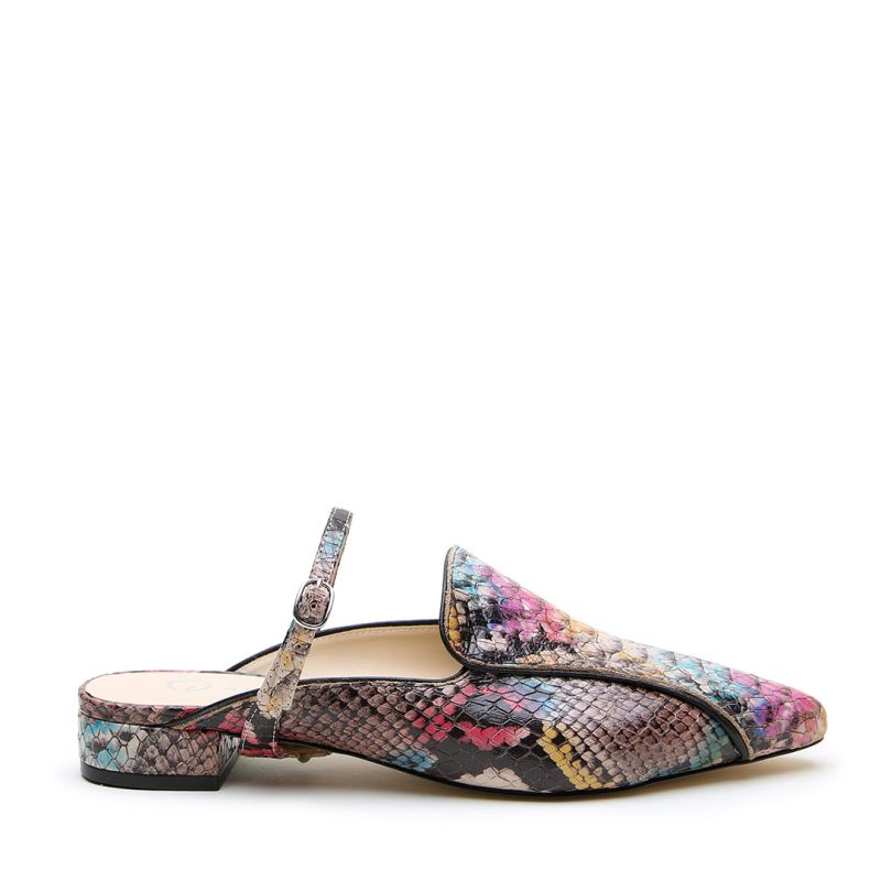 Painted Snake Pointed Loafer + Twiggy Strap image