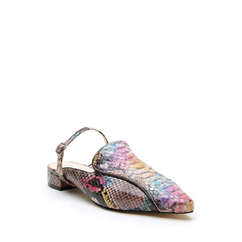 Painted Snake Pointed Loafer + Twiggy Strap image