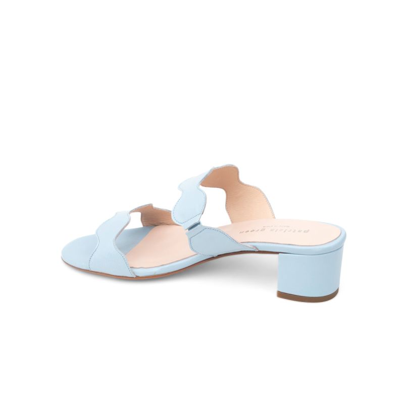 Palm Beach Block Heel Scalloped Sandal Sky Blue image