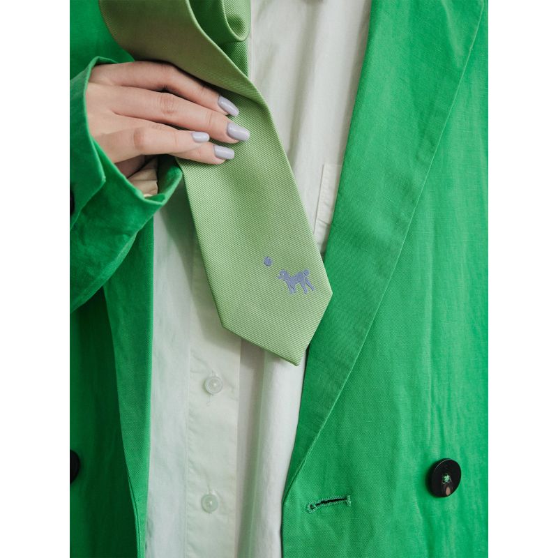 Pan Pan Silk Tie - Green image