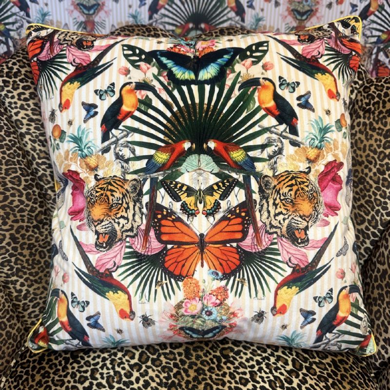 Paradise Lost Day - Luxury Velvet Cushion image