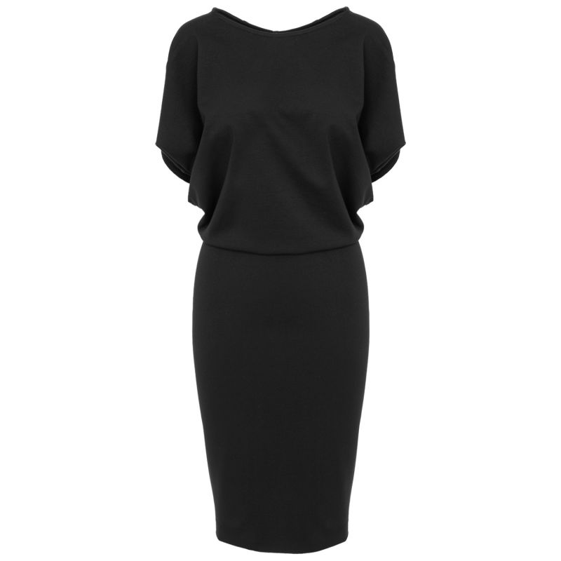 Paris Jersey Midi Dress In Black | ROSERRY | Wolf & Badger