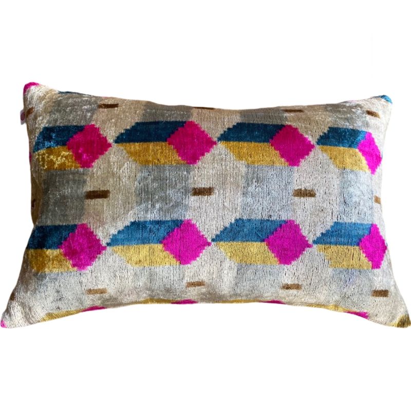 Velvet Ikat Cushion image