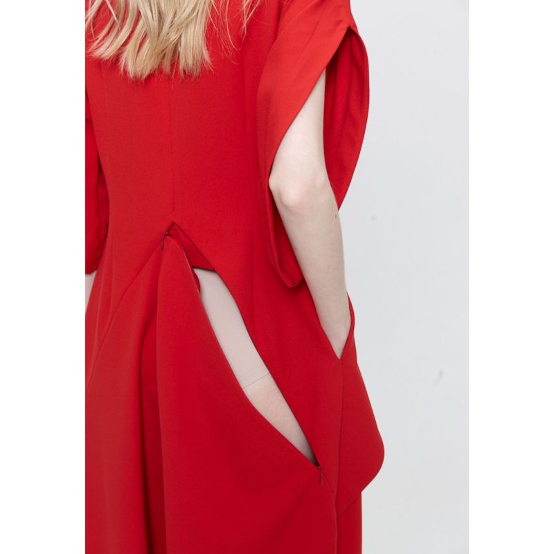 Monosuit Jumpsuit Lea With Pants- Skirt - Red image