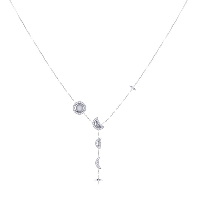 Moon Stages Necklace In Sterling Silver image