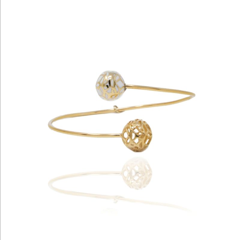 Gold Signature Sphere Resin Bracelet image