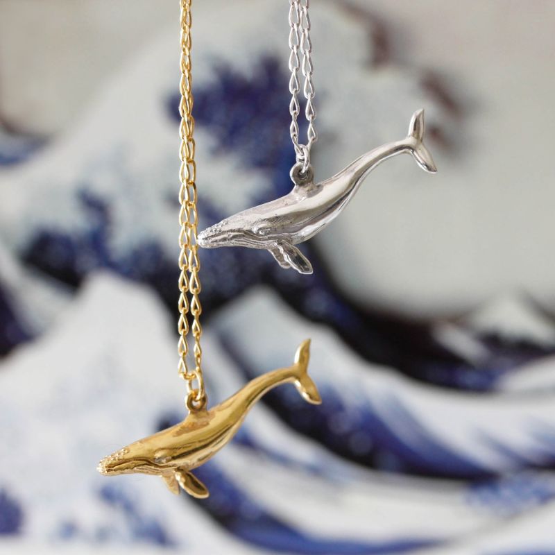 Blue whale necklace deals