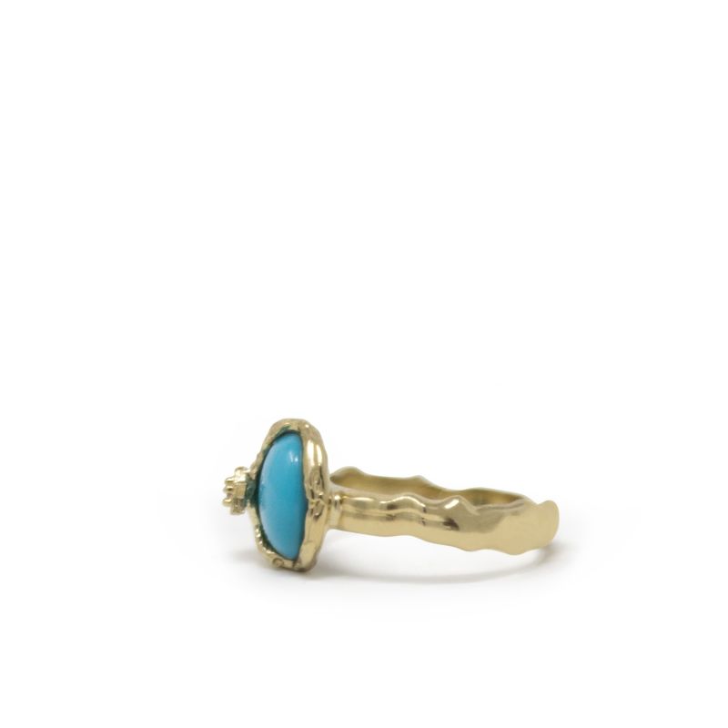 Ad Astra Gold-Plated Turquoise Ring image