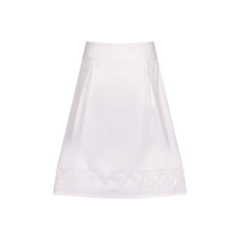 White Cotton Skirt image