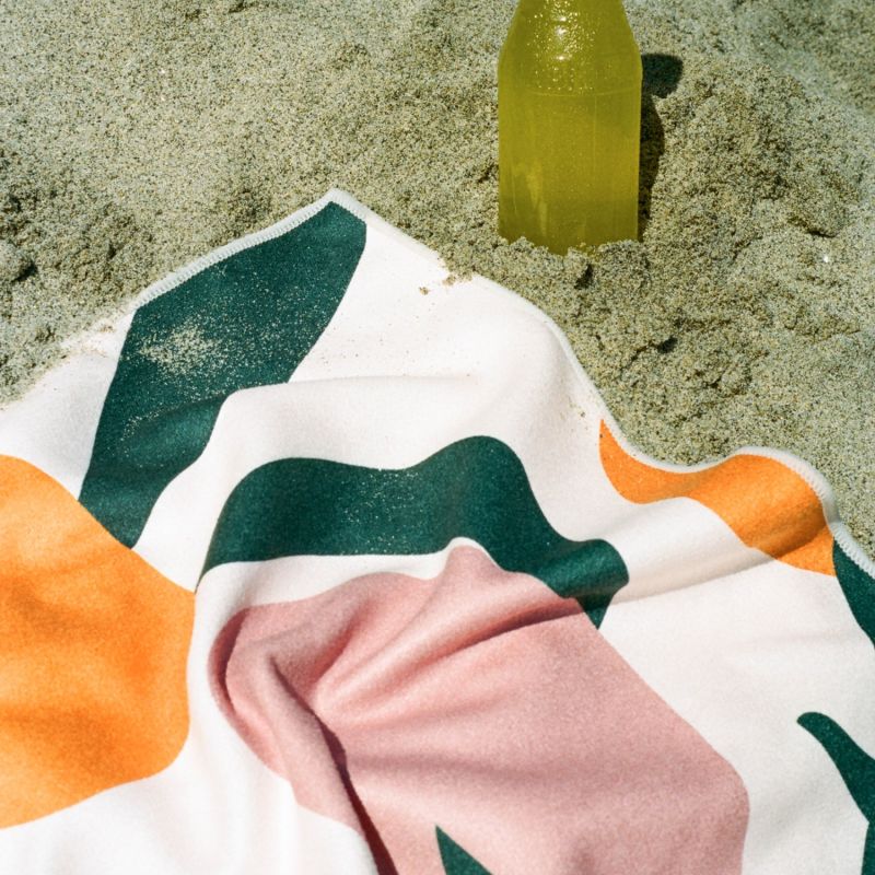 Peach Heaven Microfiber Beach, Yoga, Everything Towel - Multi- Multicolour image