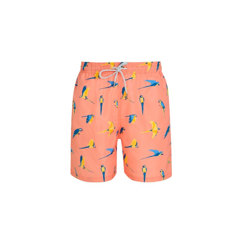 Peach Macaw Men's Swim Shorts image