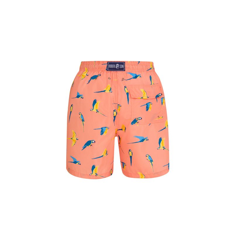 Peach Macaw Men's Swim Shorts image