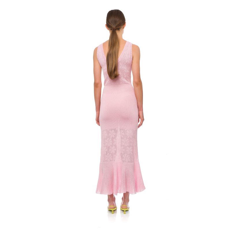 Coral Rose Knit Dress