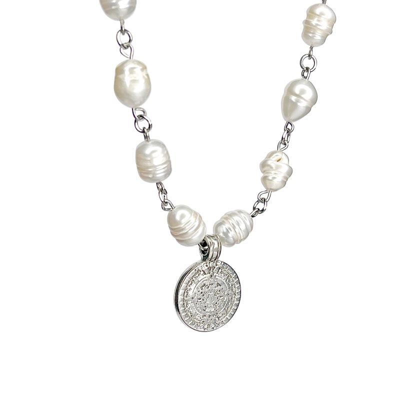 Pearls Coin Necklace image