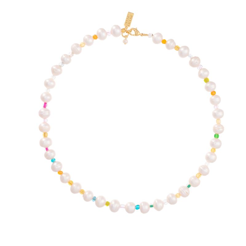 Pearly Deluxe Rainbow Necklace image