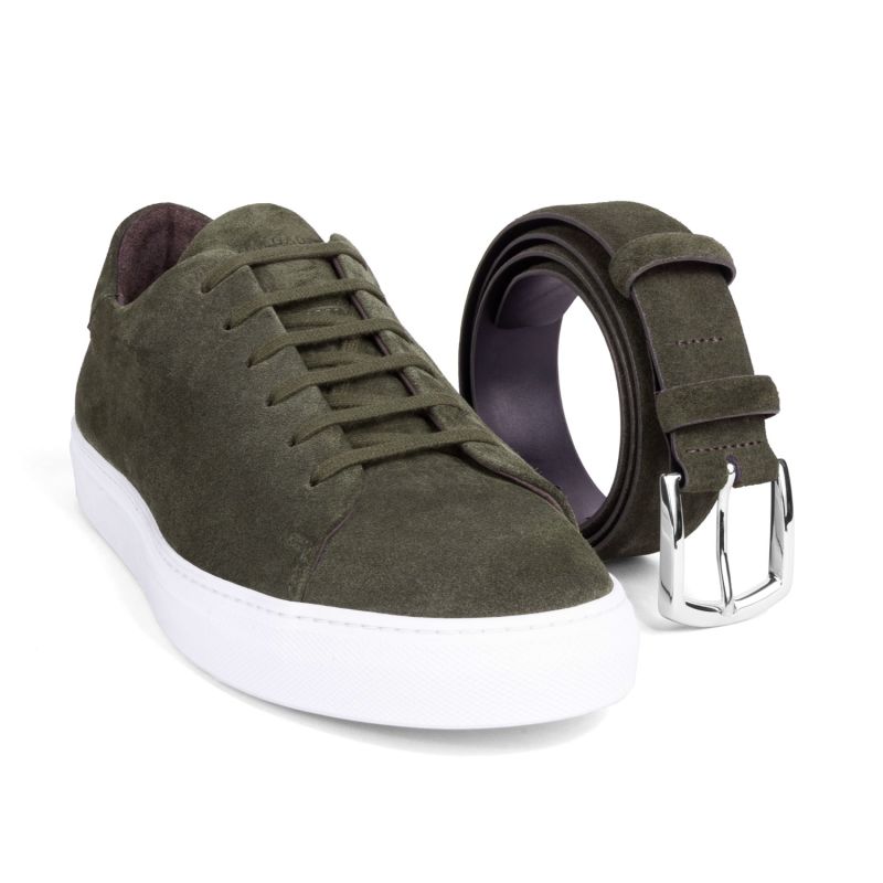 Suede Sneakers Green Giuseppe image