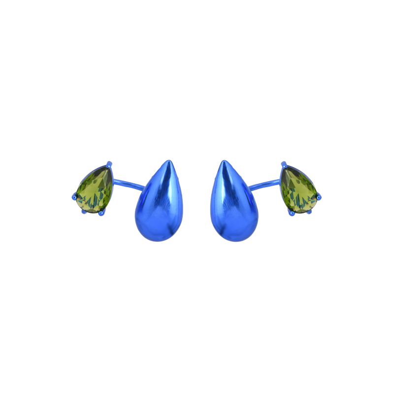 Blue Kusanagi Drop Earrings image