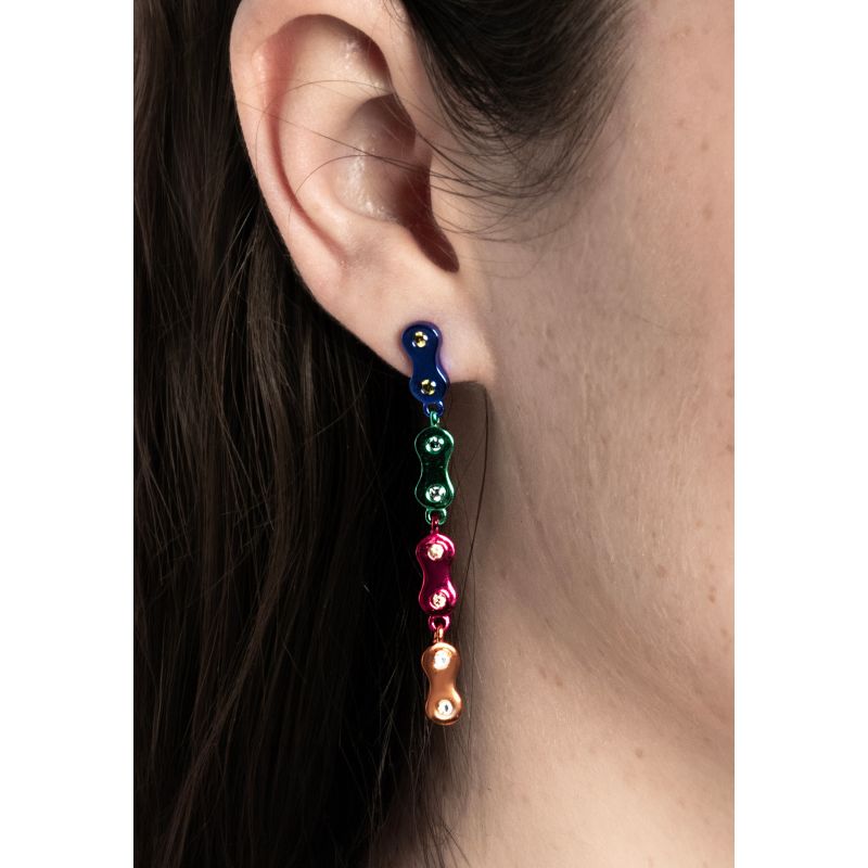 Pazu Multicolor Chain Earrings image