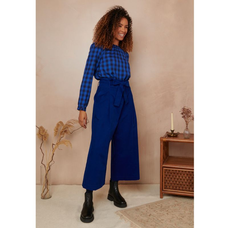 Gilda Needlecord Cobalt Blue Trouser image