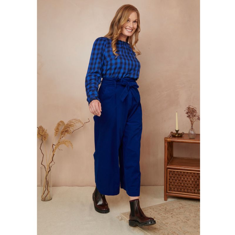 Gilda Needlecord Cobalt Blue Trouser image