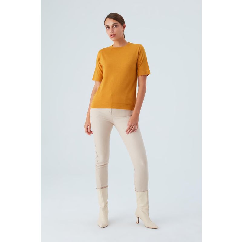 Merino Wool Orange Coloured Tights