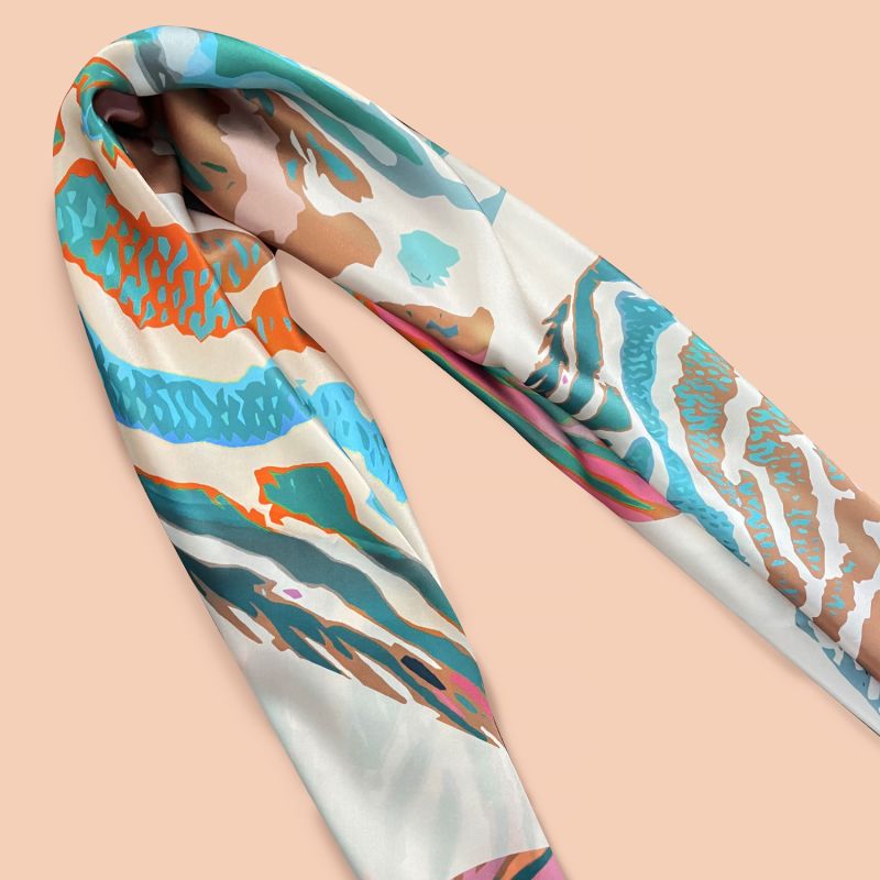 Pesca Silk Maxi Scarf image