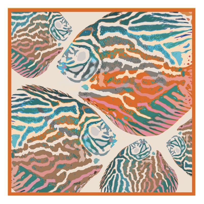 Pesca Silk Maxi Scarf image