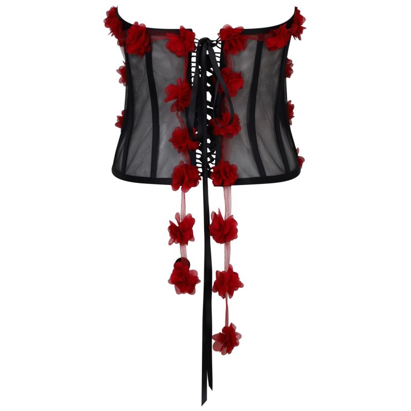 New Fifi Dark Cherry Valentines Petal Corset image