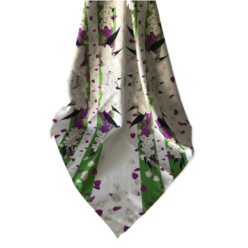 Petals Silk Twill Scarf image