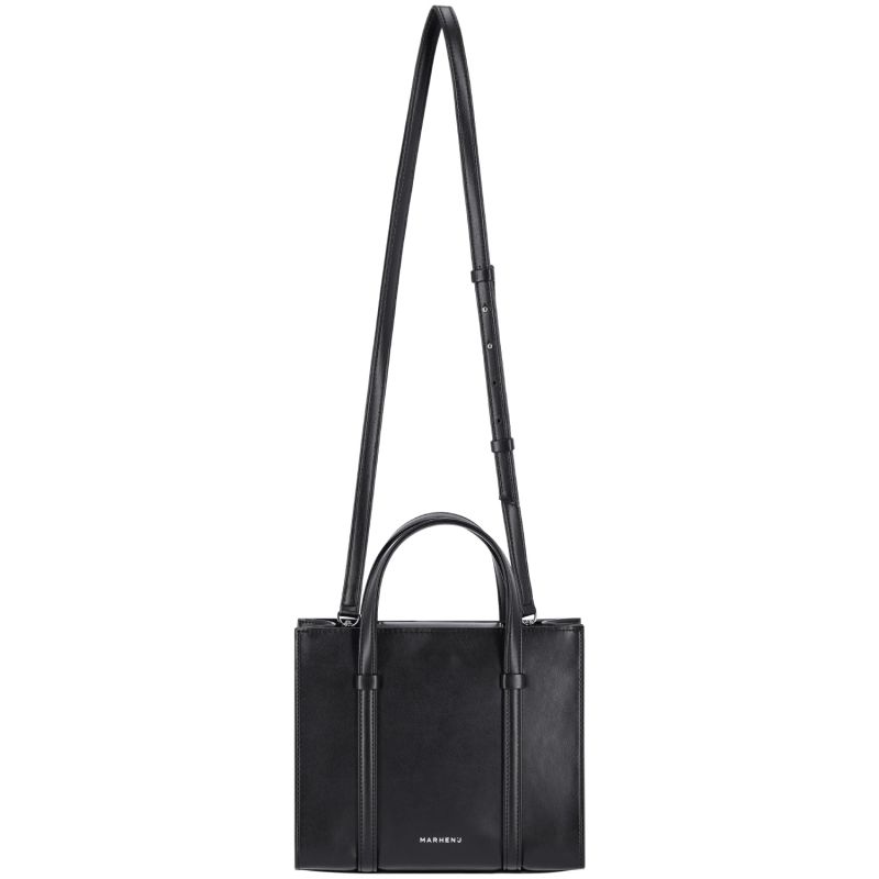 Apple Leather Shoulder Bag - Laura - Luce Black image