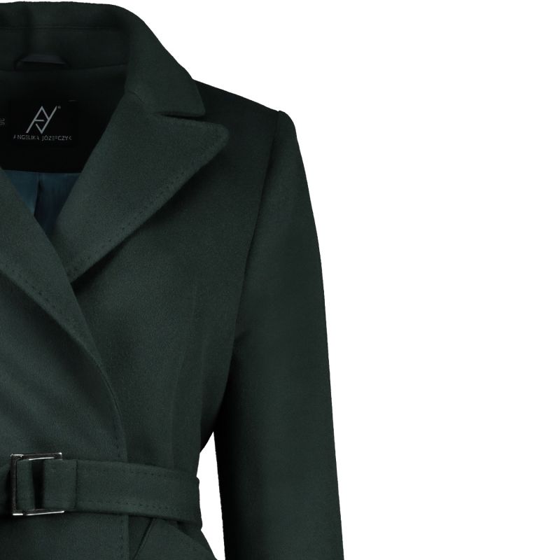 Timeless Icon Emerald Green Wool-Blend Coat image