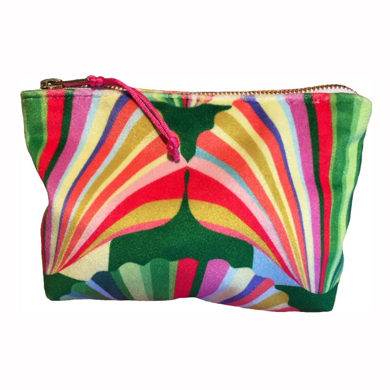 Luxury Rainbow Velvet Cosmetic Bag image