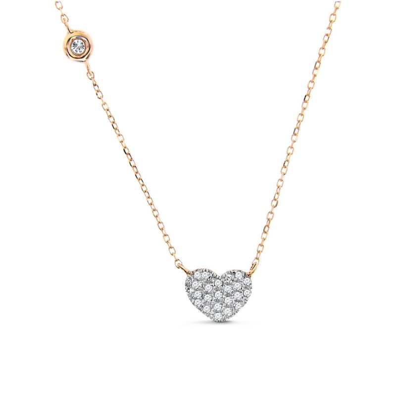 Heart Necklace 14k Rose Gold image