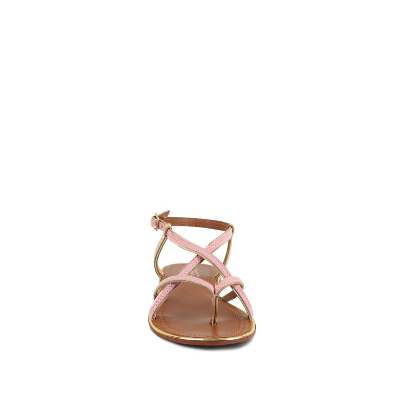 Pheobe Strappy Pink Flat Sandals image