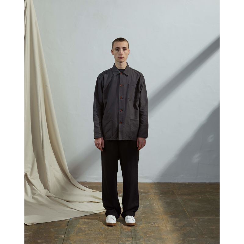 The 3001 Buttoned Overshirt - Faded Black image