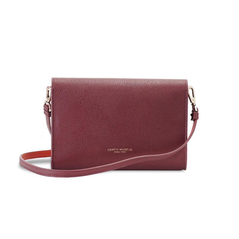 Phoebe Clutch Bag Red Wine Campo Marzio Roma 1933 Wolf & Badger